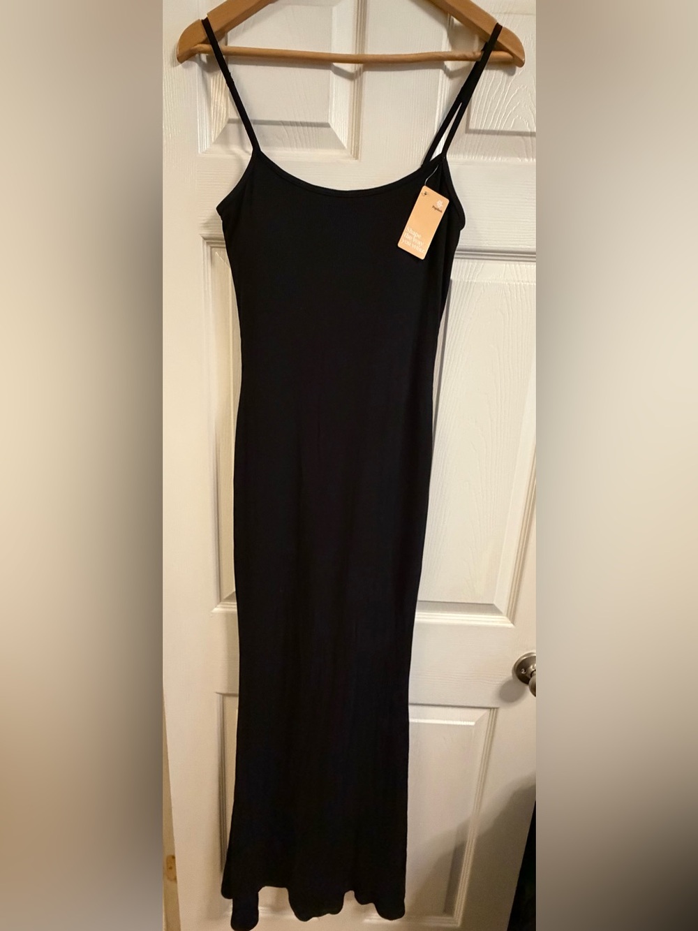 NWT Popilush Black Built-In Shapewear Maxi Dress Size L
